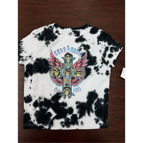 NWT Guns N Roses Tie Dye Baby Tee Size Medium - Picture 1 of 7